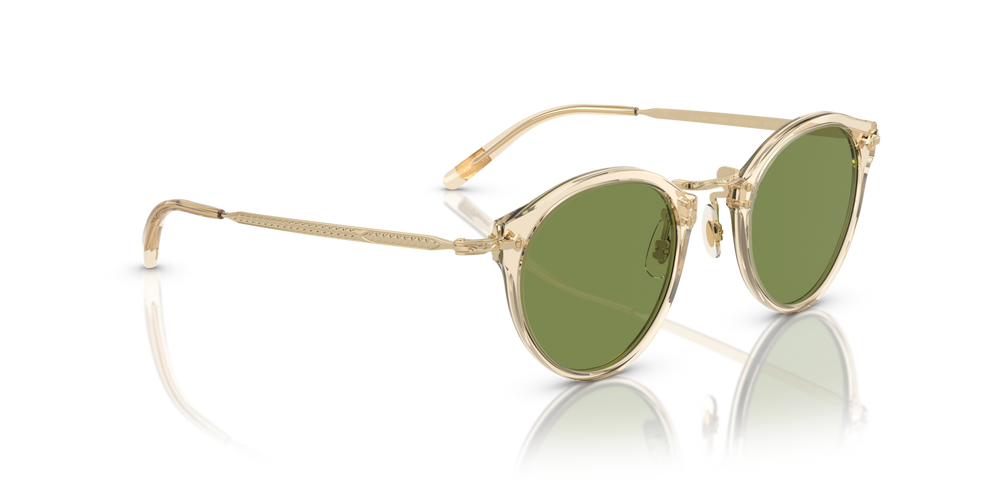 Oliver Peoples OP-505 Sun avec une monture Chamois-or et des verres Vert - image 3
