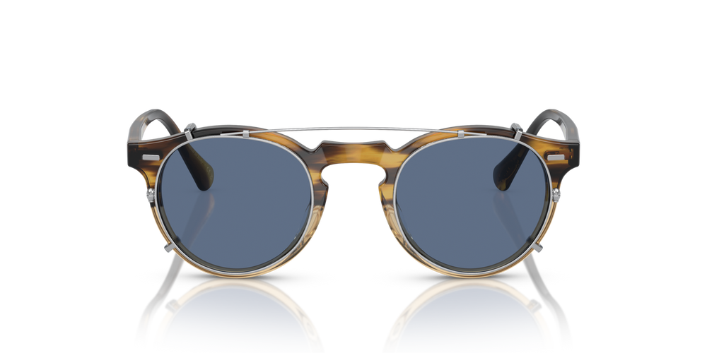 Oliver Peoples Gregory Peck Clip avec une monture Argent et des verres Bleu - image 3