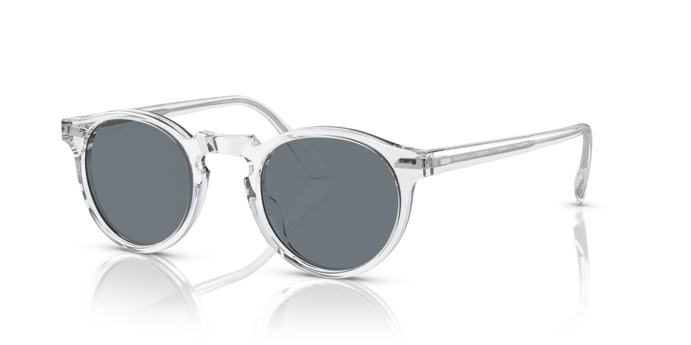 Sie Oliver Peoples Gregory Peck Sun mit Kristall Gestell und Blau Gläsern - bild 3