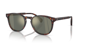 Sie Oliver Peoples Finley Esq. Sun mit Sand Tortoise halbmatt Gestell und Grün Gläsern - bild 1