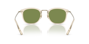Sie Oliver Peoples OP-506 Sun mit Leder-Gold Gestell und Grün Gläsern - bild 5