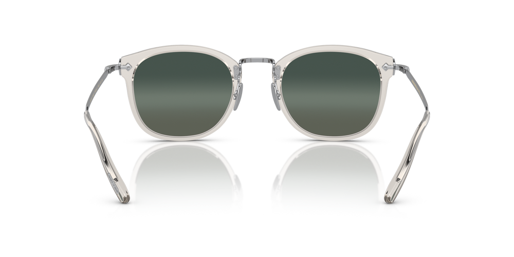 Oliver Peoples OP-506 Sun avec une monture Diamant noir/Argent brossé et des verres Gris - image 5