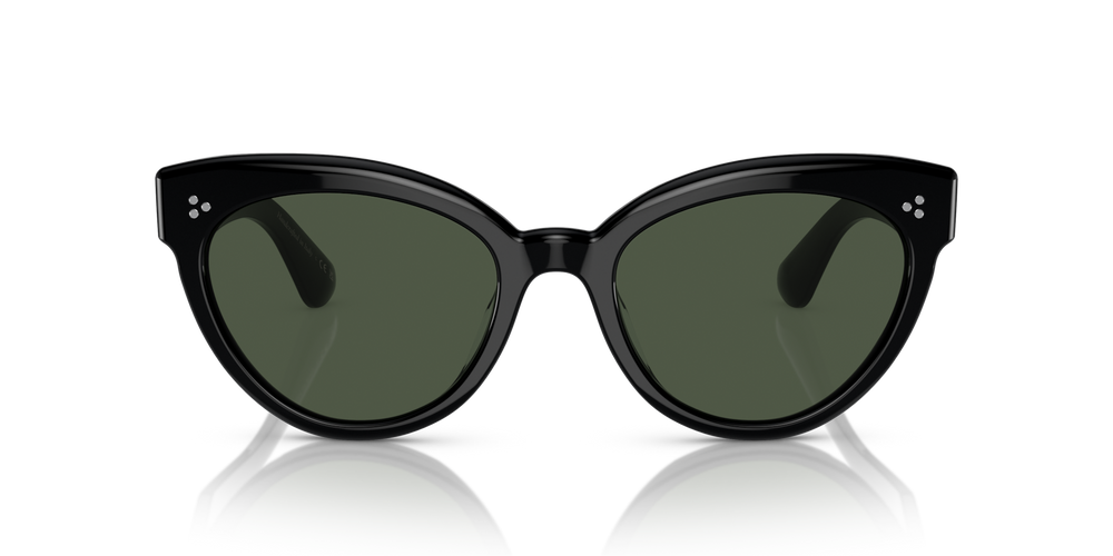 Oliver Peoples Roella avec une monture Noir et des verres Vert - image 2