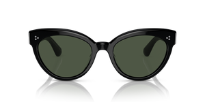 Oliver Peoples Roella avec une monture Noir et des verres Vert - image 2