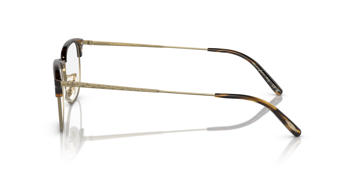 Oliver Peoples Willman avec monture Cocobolo/Or patiné - Image Charnière