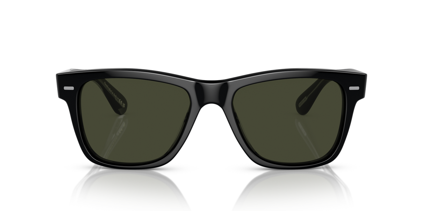 Oliver Peoples Oliver Sun with Black frame and Green lenses - Image Lenses
