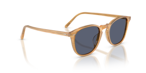 Oliver Peoples Forman L.A Exclusive with Semi-Matte Goldwood frame and Blue lenses - image 3