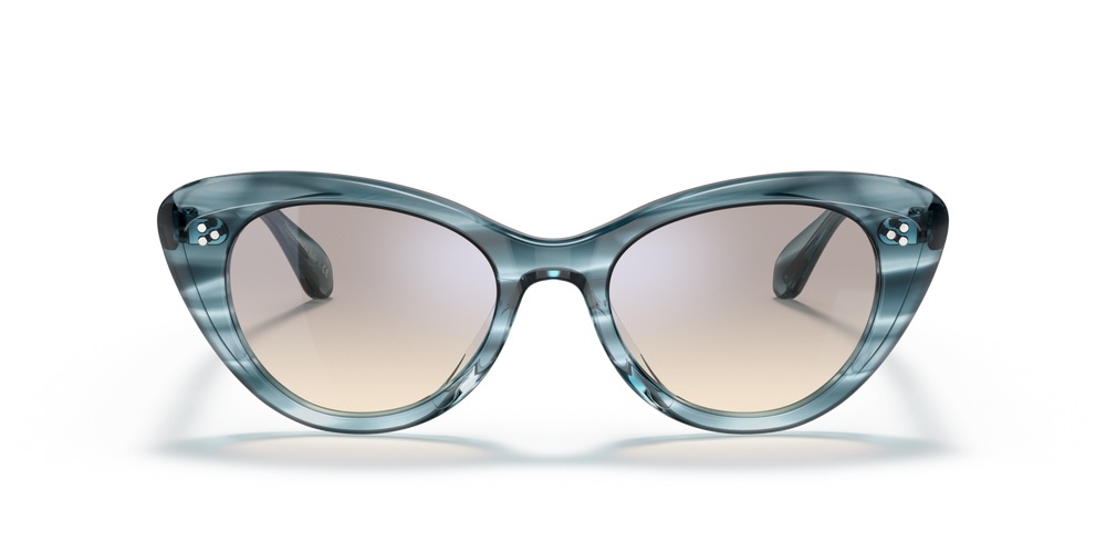 Oliver Peoples Rishell Sun con montura Washed Lapis y lentes Gris - imagen 2