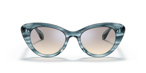 Oliver Peoples Rishell Sun con montura Washed Lapis y lentes Gris - imagen 2