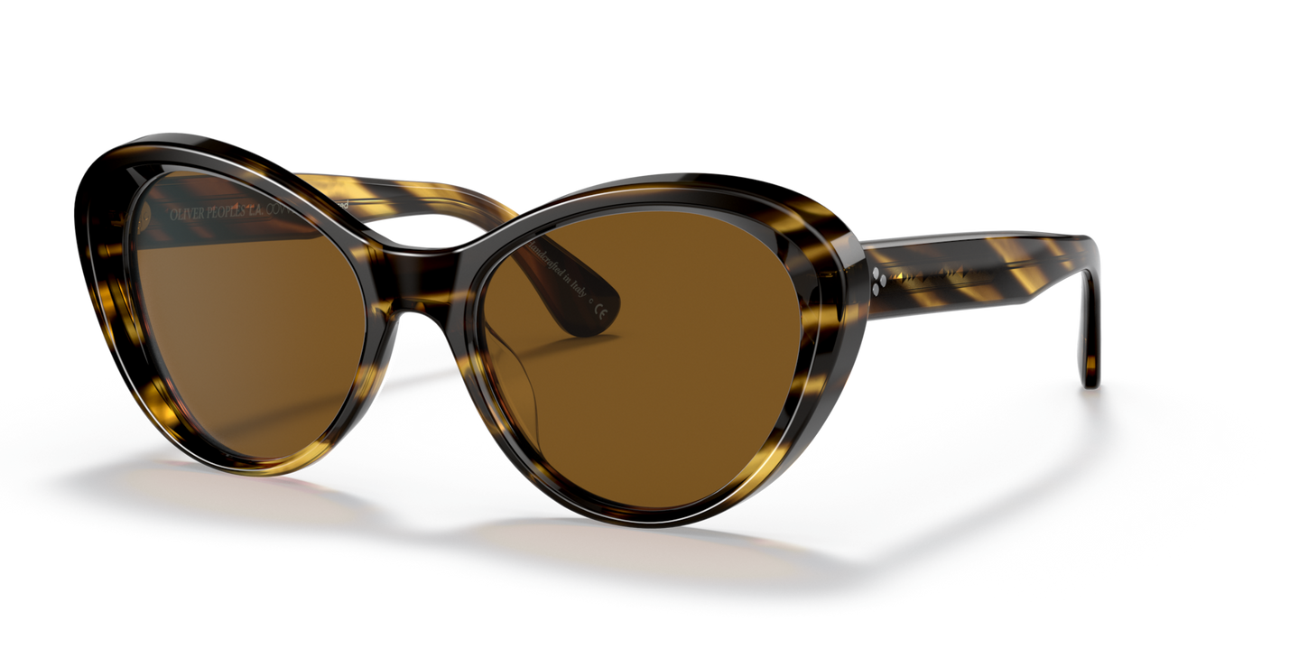 Sie Oliver Peoples Zarene mit Cocobolo Gestell und Braun Gläsern - Bild Stifte