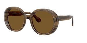 Oliver Peoples Leidy avec une monture Smoke Sépia et des verres Brun - image 1