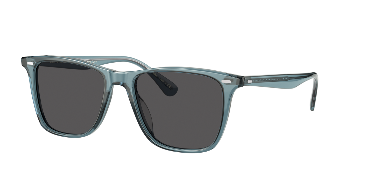 Oliver Peoples Ollis Sun with Washed Teal frame and Grey lenses - Image Lenses