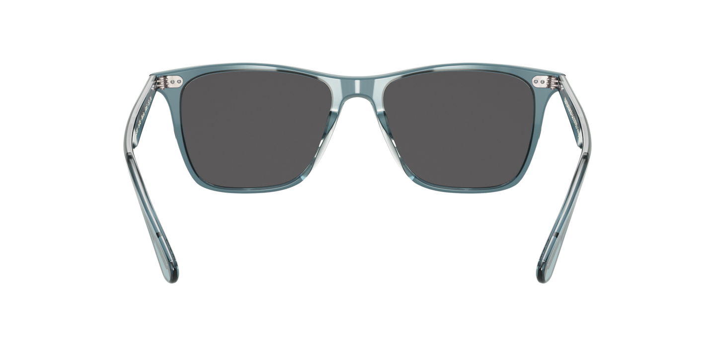 Oliver Peoples Ollis Sun with Washed Teal frame and Grey lenses - Image Nosepads