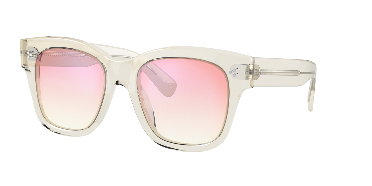 Sie Oliver Peoples Melery mit Pale Citrine Gestell und Rosa Gläsern - Bild Stifte