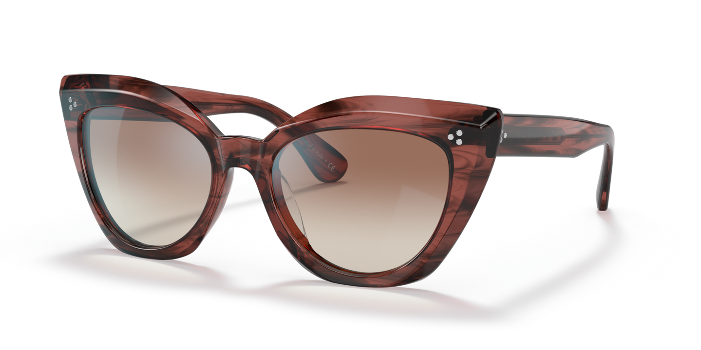 Oliver Peoples Laiya con montatura Fumo Merlot e lenti  Marrone - Immagine Perni