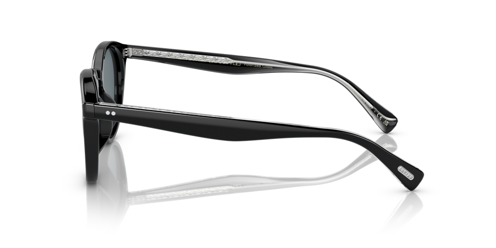 Oliver Peoples Romare Sun avec une monture Noir et des verres Bleu - image 4