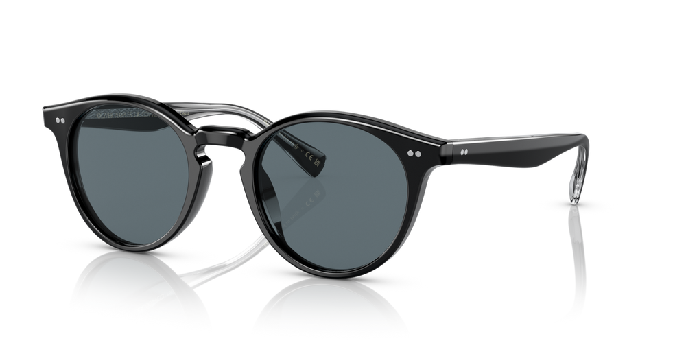Sie Oliver Peoples Romare Sun mit Schwarz Gestell und Blau Gläsern - bild 5