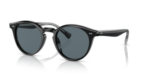Oliver Peoples Romare Sun avec une monture Noir et des verres Bleu - image 1