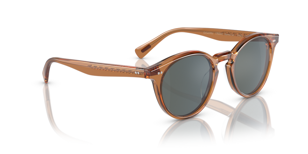 Oliver Peoples Romare Sun avec une monture Espresso et des verres Bleu - image 3