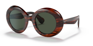 Oliver Peoples Dejeanne avec une monture Écaille de tortue Rouge Vintage et des verres Vert - image 1