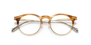 Oliver Peoples Eduardo avec une monture Honey VSB/Brushed Gold et des verres Vert - image 6