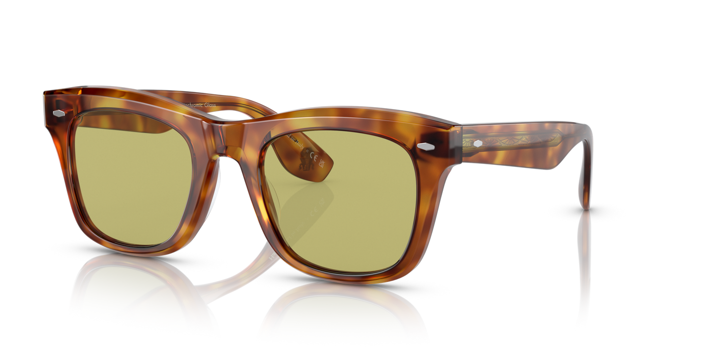 Oliver Peoples Mr. Brunello with Vintage LBR frame and Green lenses - Image Plaque