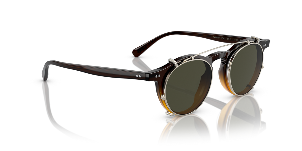 Oliver Peoples OP-13 Clip avec une monture Or et des verres Vert - image 4