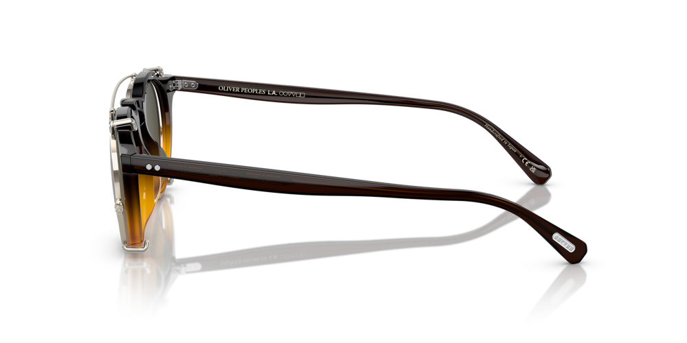 Oliver Peoples OP-13 Clip avec une monture Or et des verres Vert - image 5