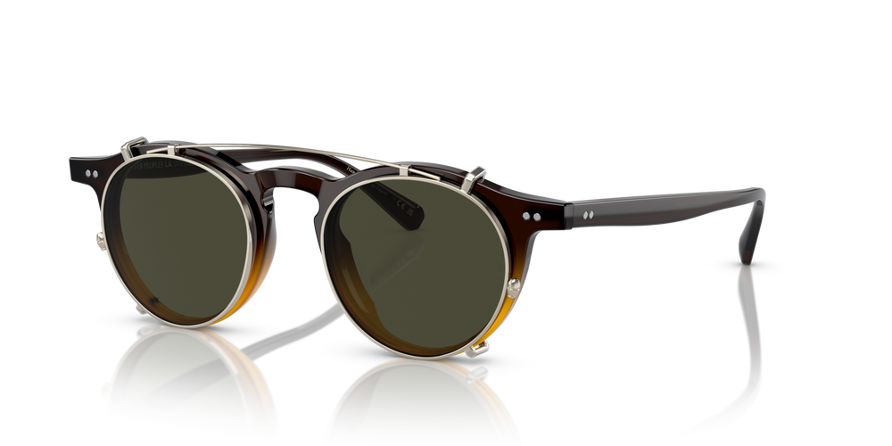 Oliver Peoples OP-13 Clip avec une monture Or et des verres Vert - image 2