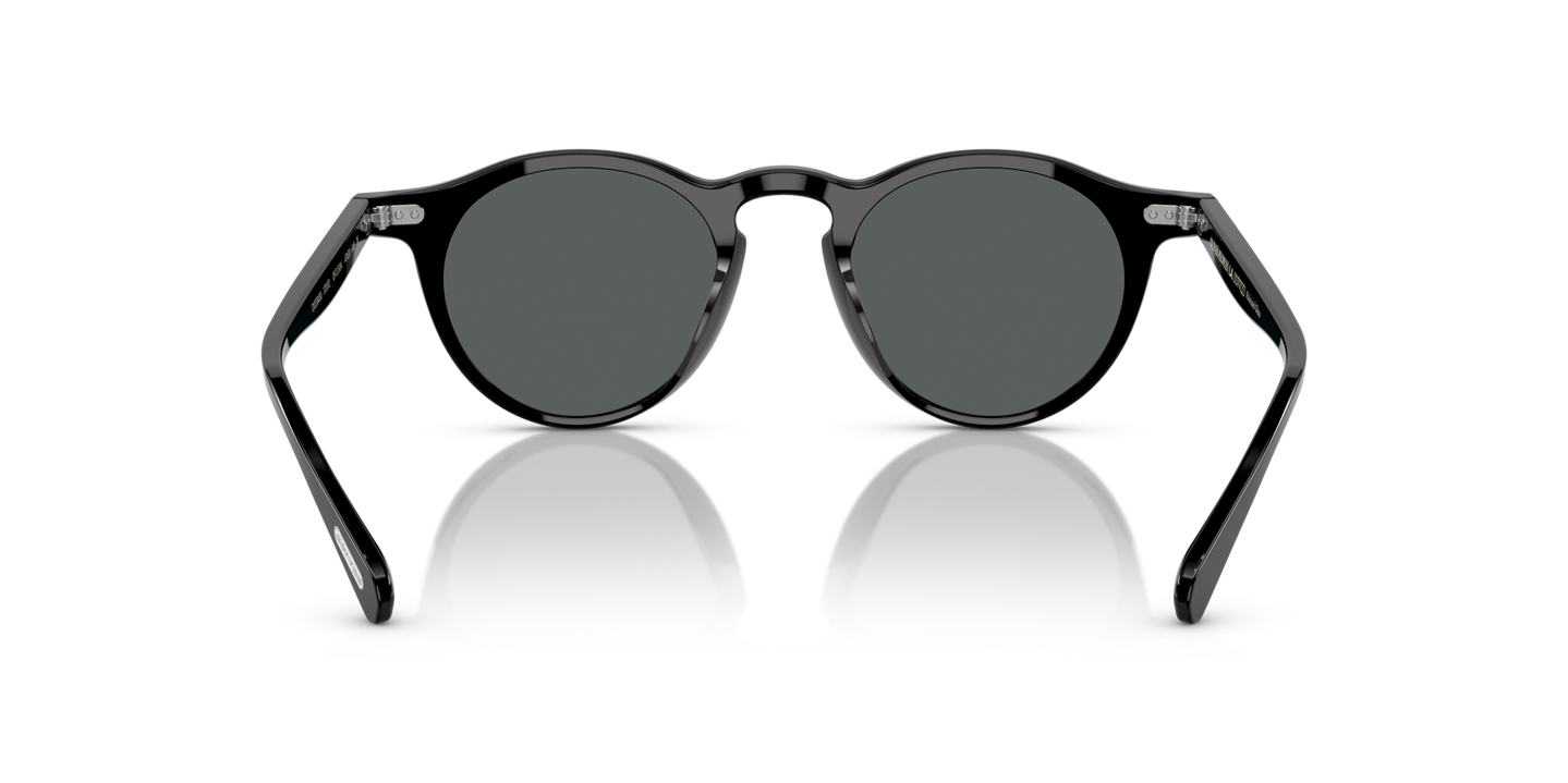 Oliver Peoples OP-13 Sun、ブラックフレーム、グレーレンズ - 画像 ノーズパッド