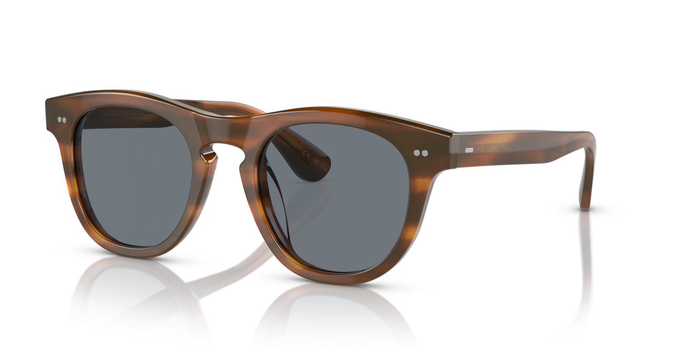 Oliver Peoples Rorke con montatura Sicomoro e lenti  Blu - Immagine Perni