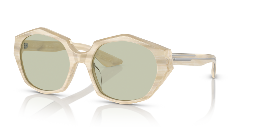 Sie Oliver Peoples 1971C mit Beige Seide Gestell und Grün Gläsern - bild 2