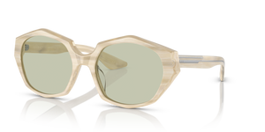 Sie Oliver Peoples 1971C mit Beige Seide Gestell und Grün Gläsern - bild 1