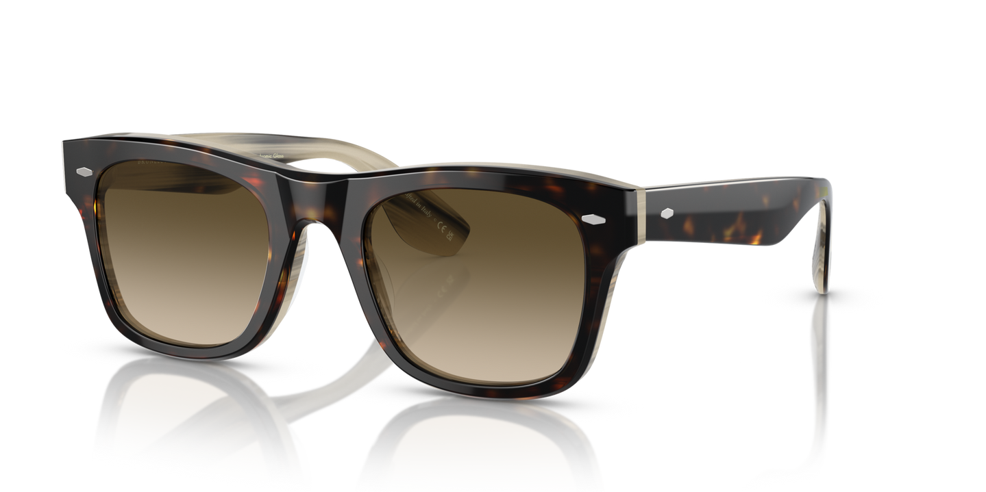 Sie Oliver Peoples Mister Brunello mit 362/Horn Gestell und Grün Gläsern - Bild Plättchen