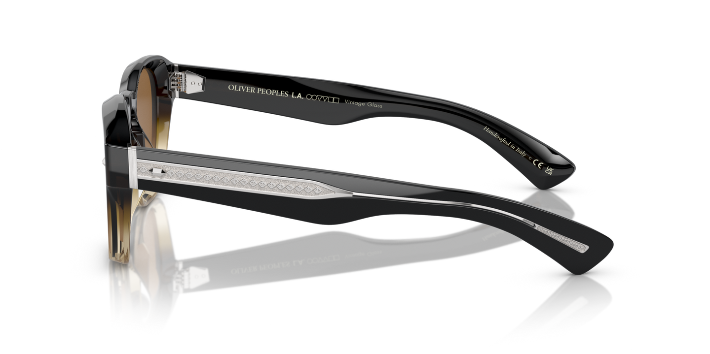Sie Oliver Peoples Maysen mit Kona Gradient Gestell und Braun Gläsern - Bild Filigranarbeiten
