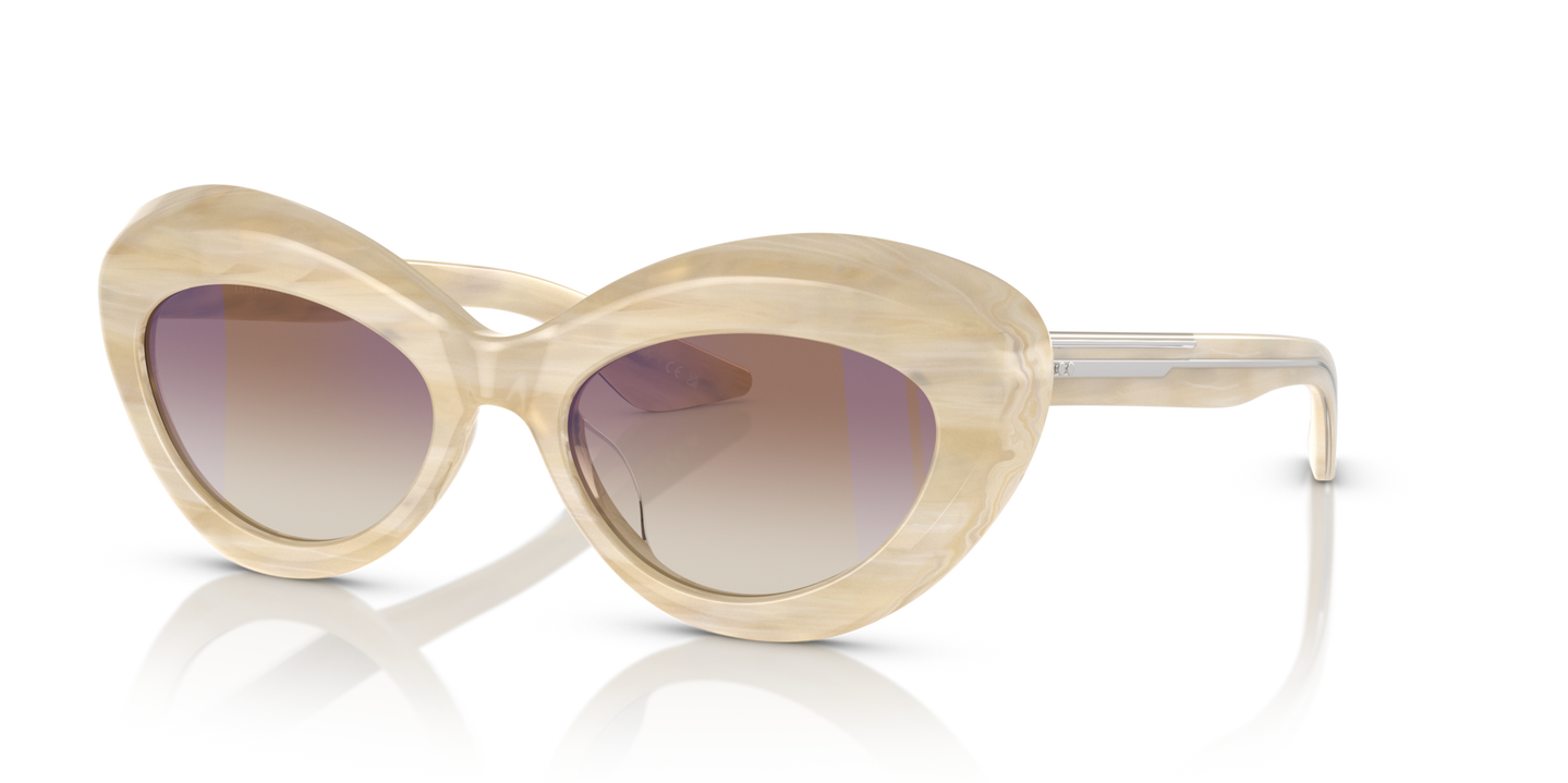 Oliver Peoples 1968C avec une monture Satiné beige et des verres Brun - Image Points