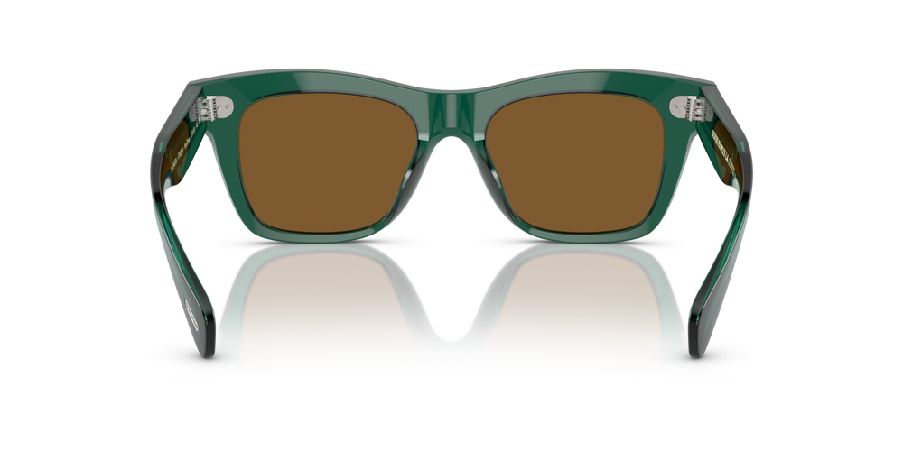 Oliver Peoples Ms. Oliver avec une monture Turquoise foncé translucide et des verres Brun - image 5