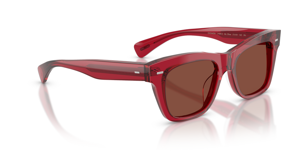 Sie Oliver Peoples Ms. Oliver mit Translucent Rust Gestell und Rot Gläsern - bild 3