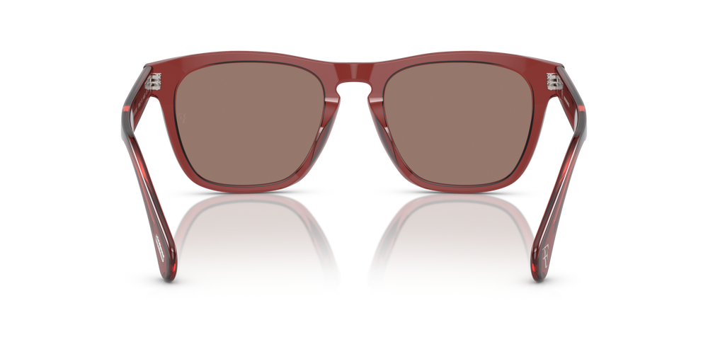Sie Oliver Peoples R-3 mit Brick Gestell und Braun Gläsern - bild 5