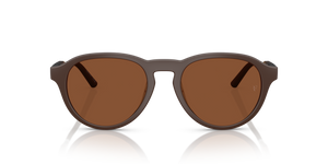 Oliver Peoples R-8 con montatura Terra d'ombra semi-opaco e lenti  Arancione - immagine 2