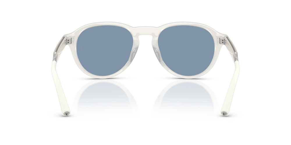 Sie Oliver Peoples R-8 mit Weiß warm Gestell und Blau Gläsern - bild 5