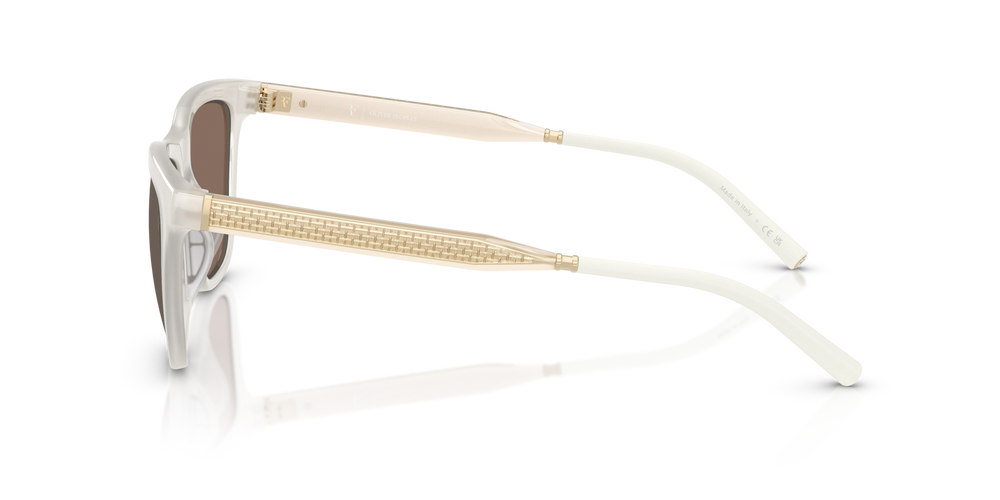 Sie Oliver Peoples R-9 mit Weiß warm Gestell und Braun Gläsern - bild 4