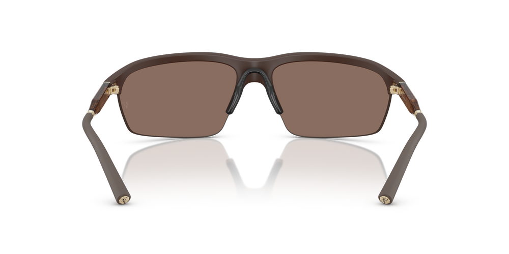 Sie Oliver Peoples R-6 mit Semi-Matte Umber Gestell und Braun Gläsern - bild 5