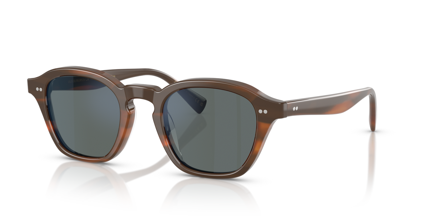 Oliver Peoples Eyles avec une monture Sycomore et des verres Bleu - Image Points