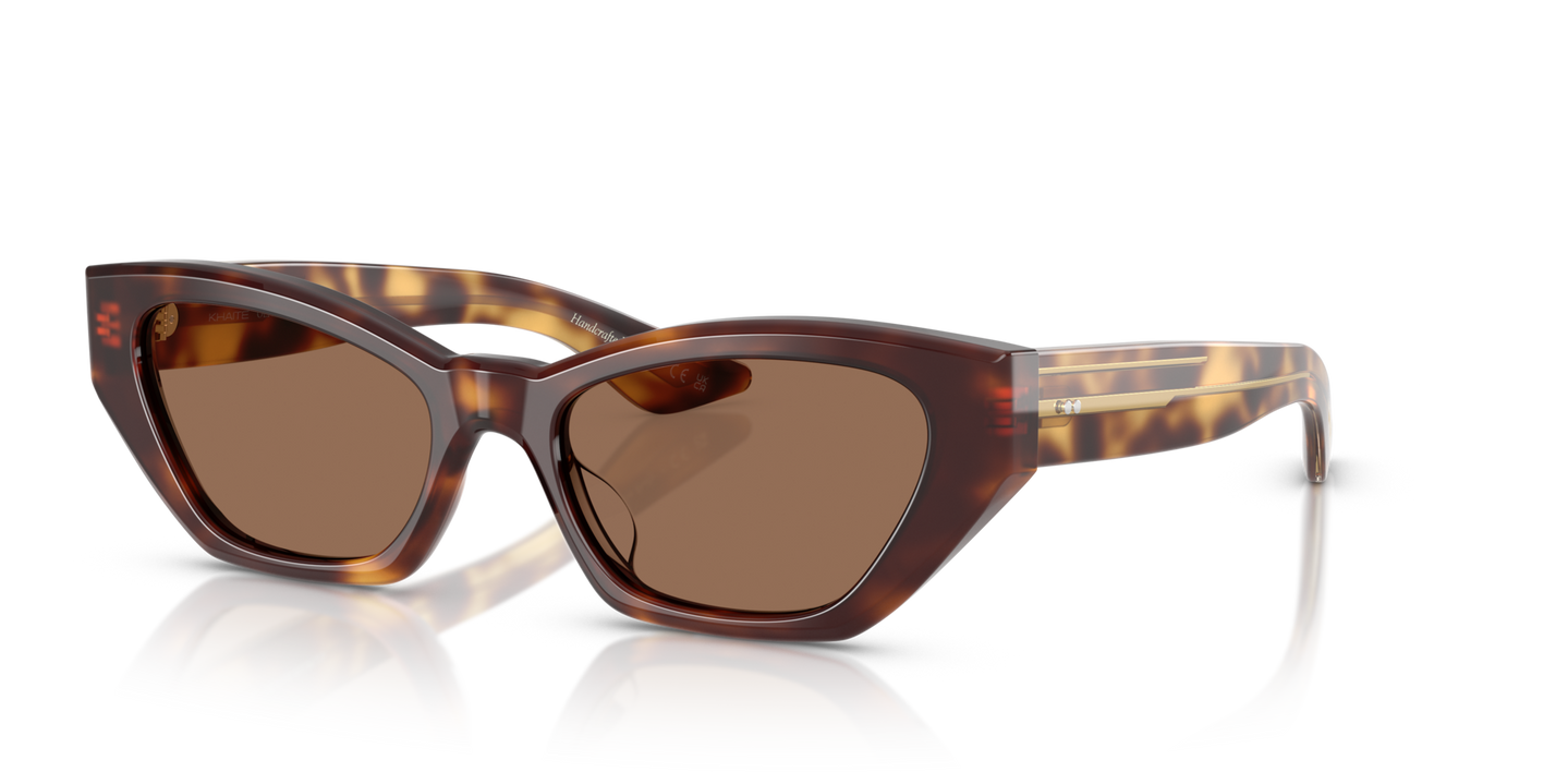 Sie Oliver Peoples 1961C mit Mahagoni dunkel Gestell und Braun Gläsern - Bild Stifte