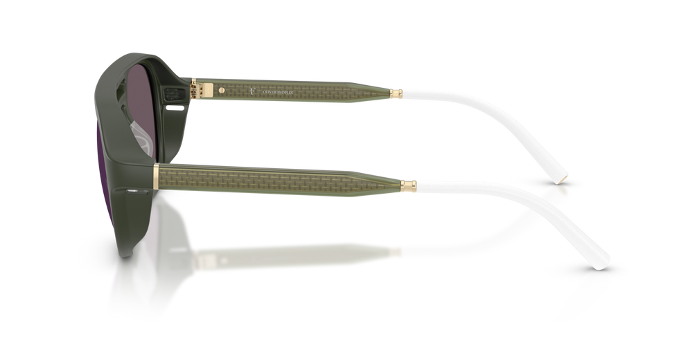 Oliver Peoples R-13 con montatura Verde Fumé Semi-Opaco e lenti  Viola - immagine 4