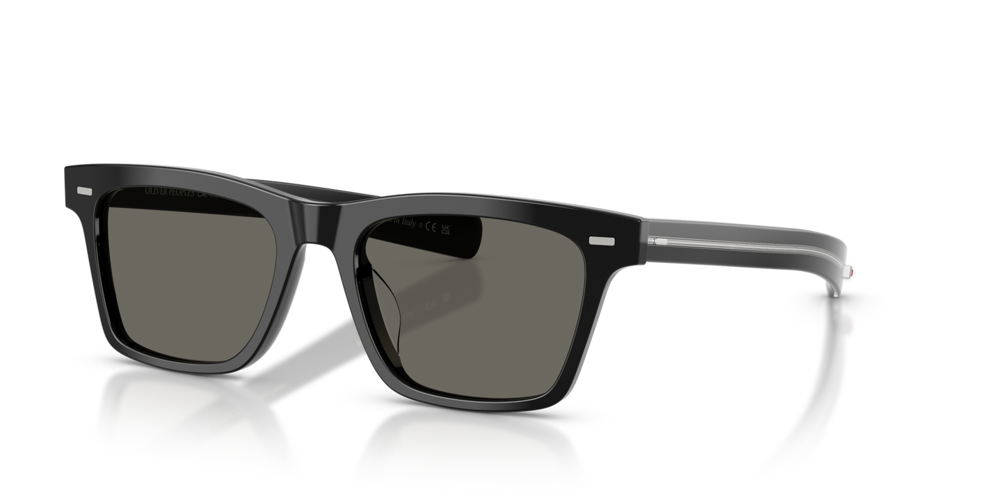 Oliver Peoples M∆estro with Black With Ruby frame and Grey lenses - Image Precious Stone