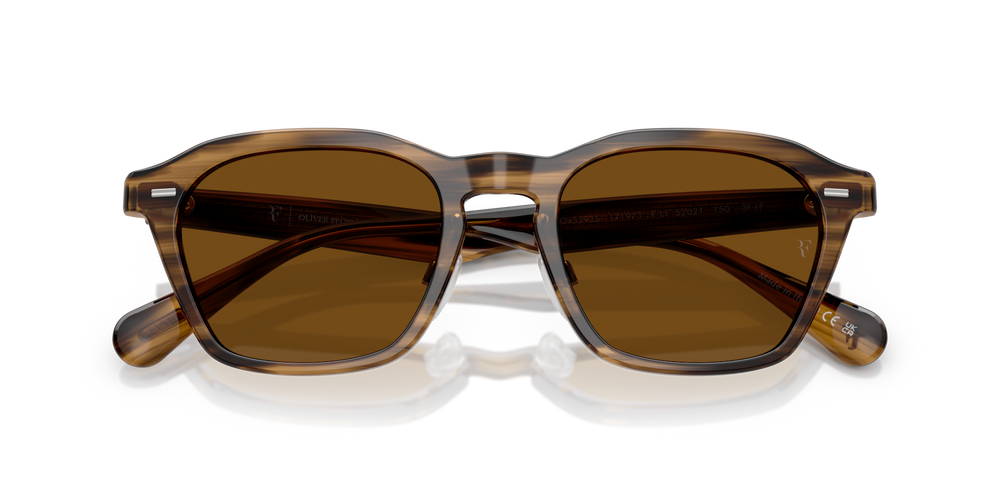 Sie Oliver Peoples R-11 mit Olivgrün Rauch Gestell und Braun Gläsern - bild 7