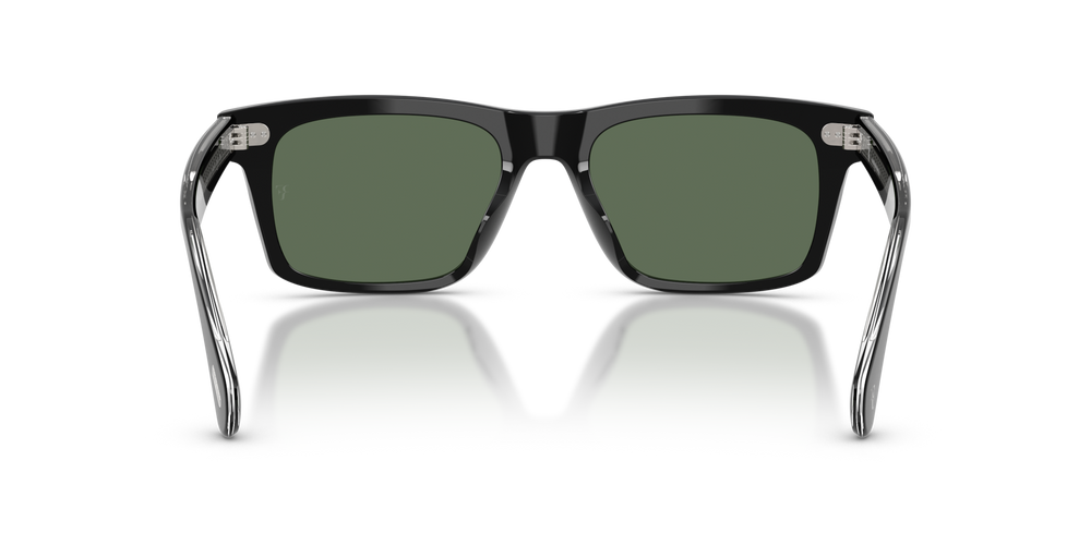 Oliver Peoples R-16 con montatura Nero e lenti  Verde - immagine 5