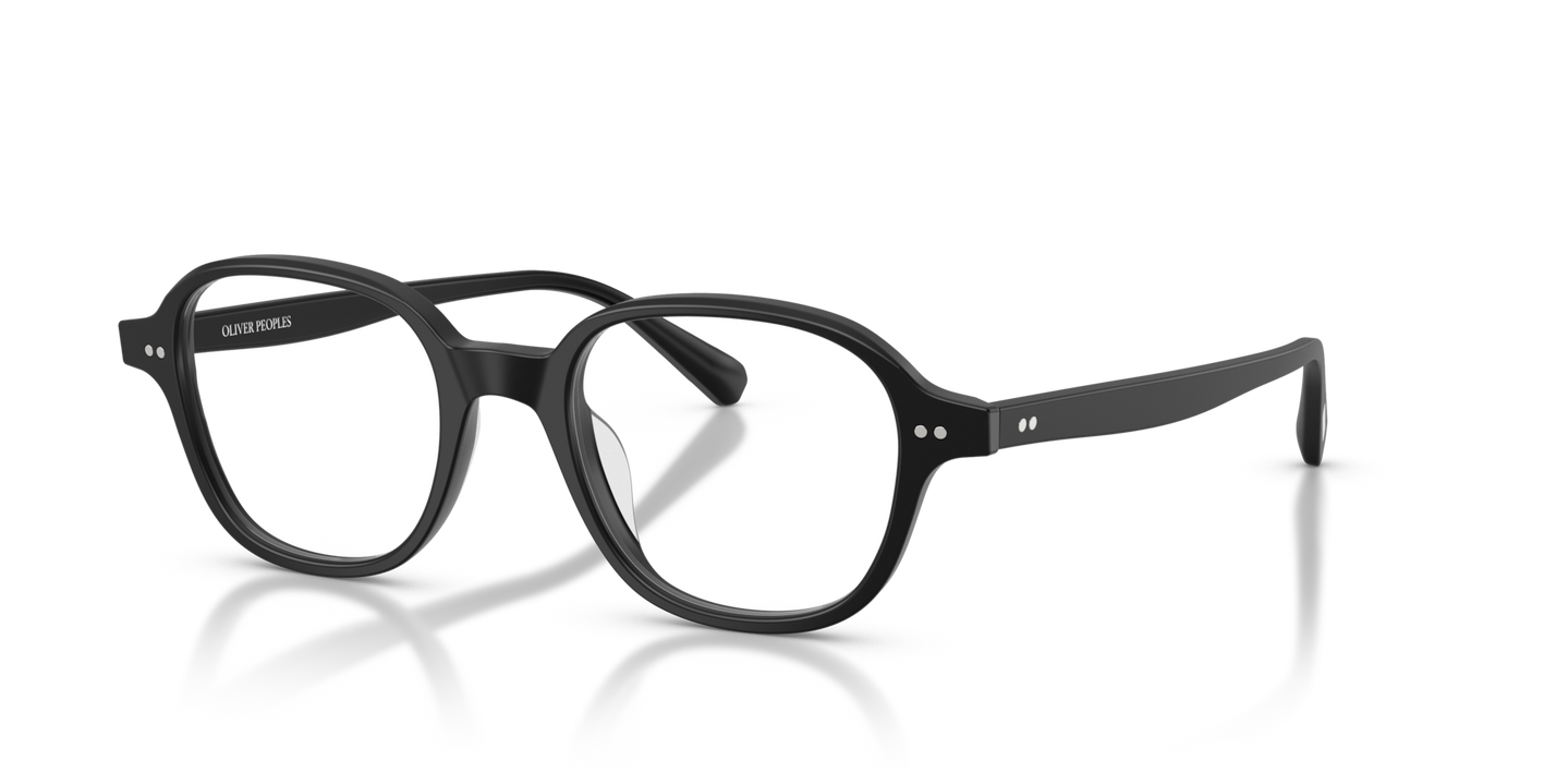 Oliver Peoples Marnett mit Halbmatt Schwarz Gestell - Bild Charakteristischer Drahtkern mit Filigranmuster